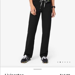Figs women’s scrub pants black Livingston